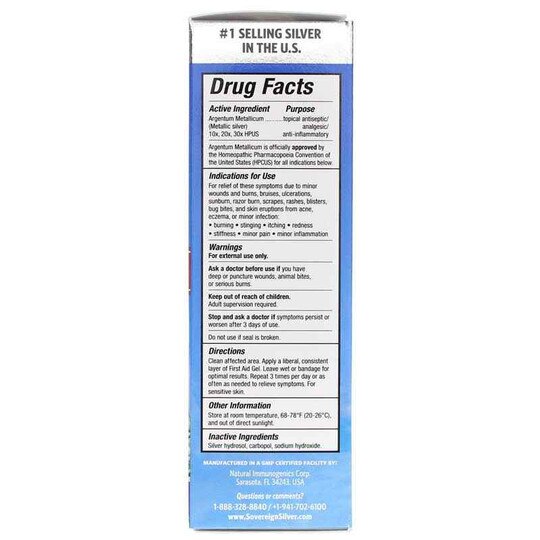 Silver First Aid Gel, SVS
